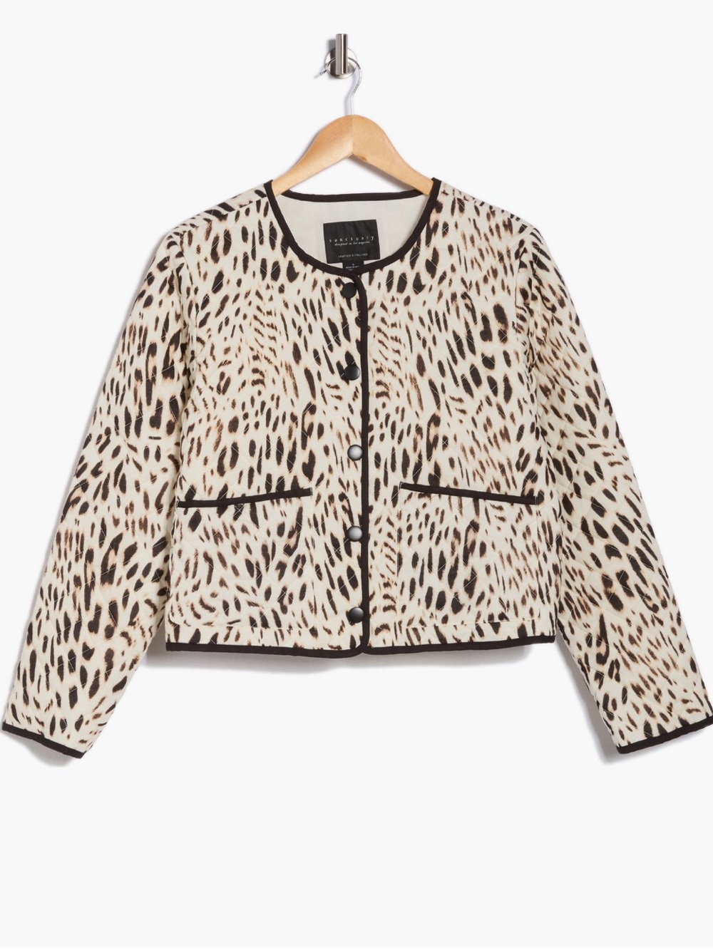 Sanctuary Cheetah Quilted Jacket